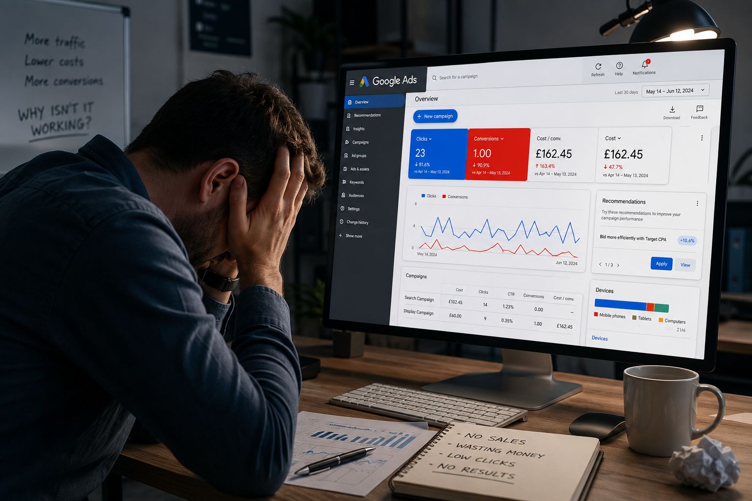 why google ads fail